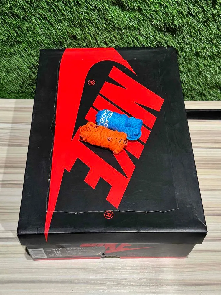 Jordan 1 Retro High Off-White University Blue Sz 10.5..