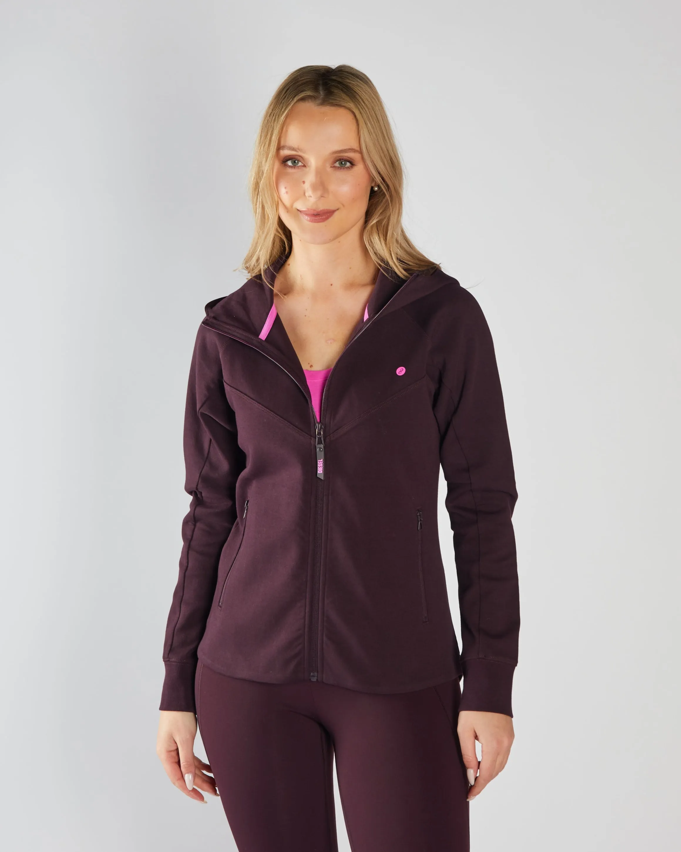 Kai Full Zip Hoody Plum