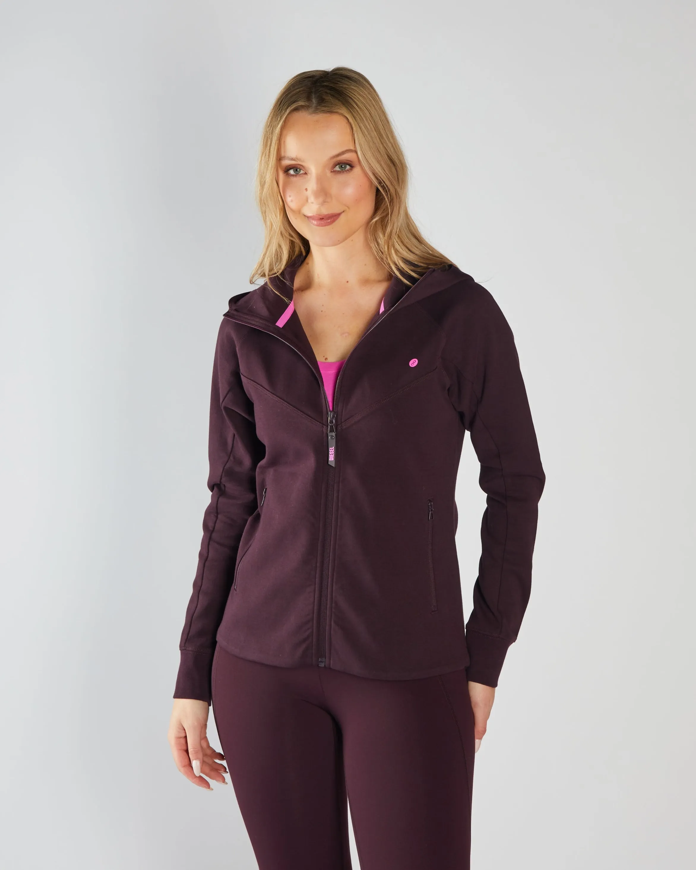 Kai Full Zip Hoody Plum