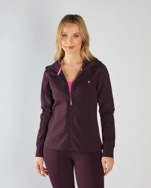 Kai Full Zip Hoody Plum