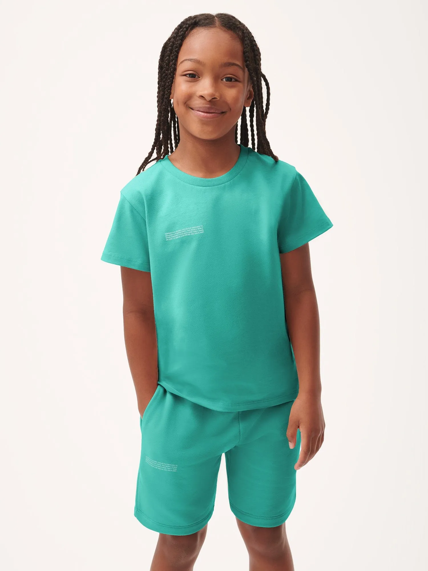Kids' 365 Midweight T-shirt—Malachite Green