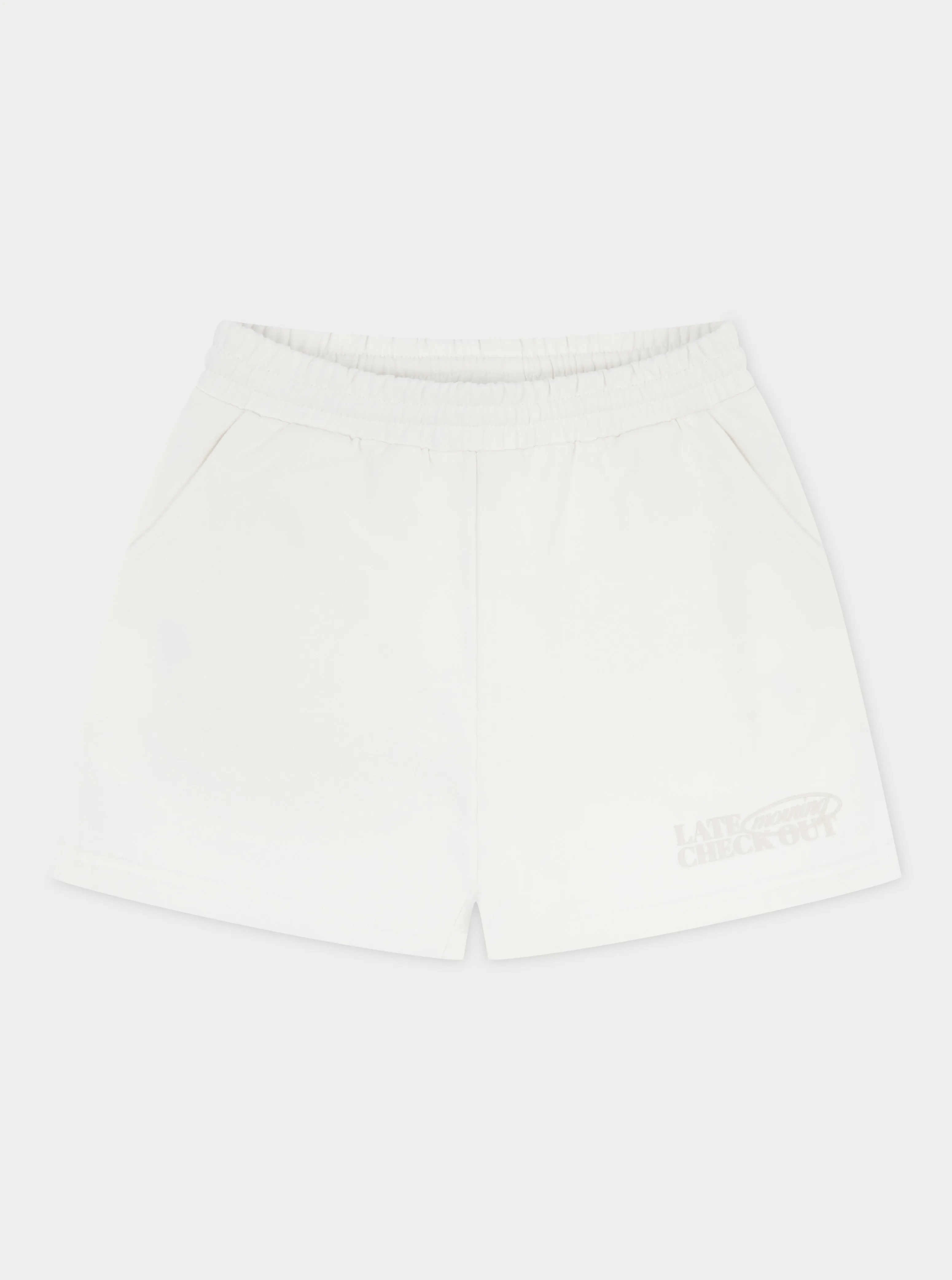 LATE CHECKOUT SHORTS - OFF WHITE