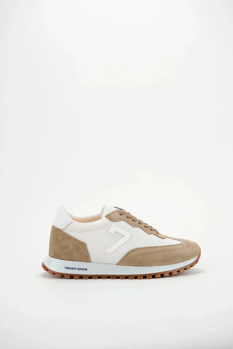 Light Beige Stylish Casual Shoes With Logo