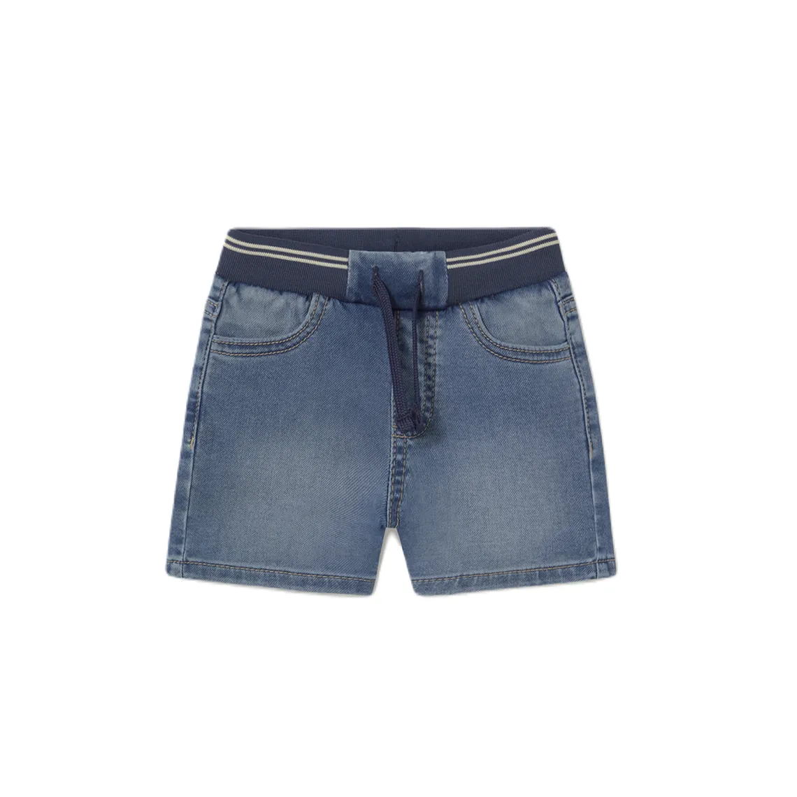 Medium Soft Denim Bermuda Shorts