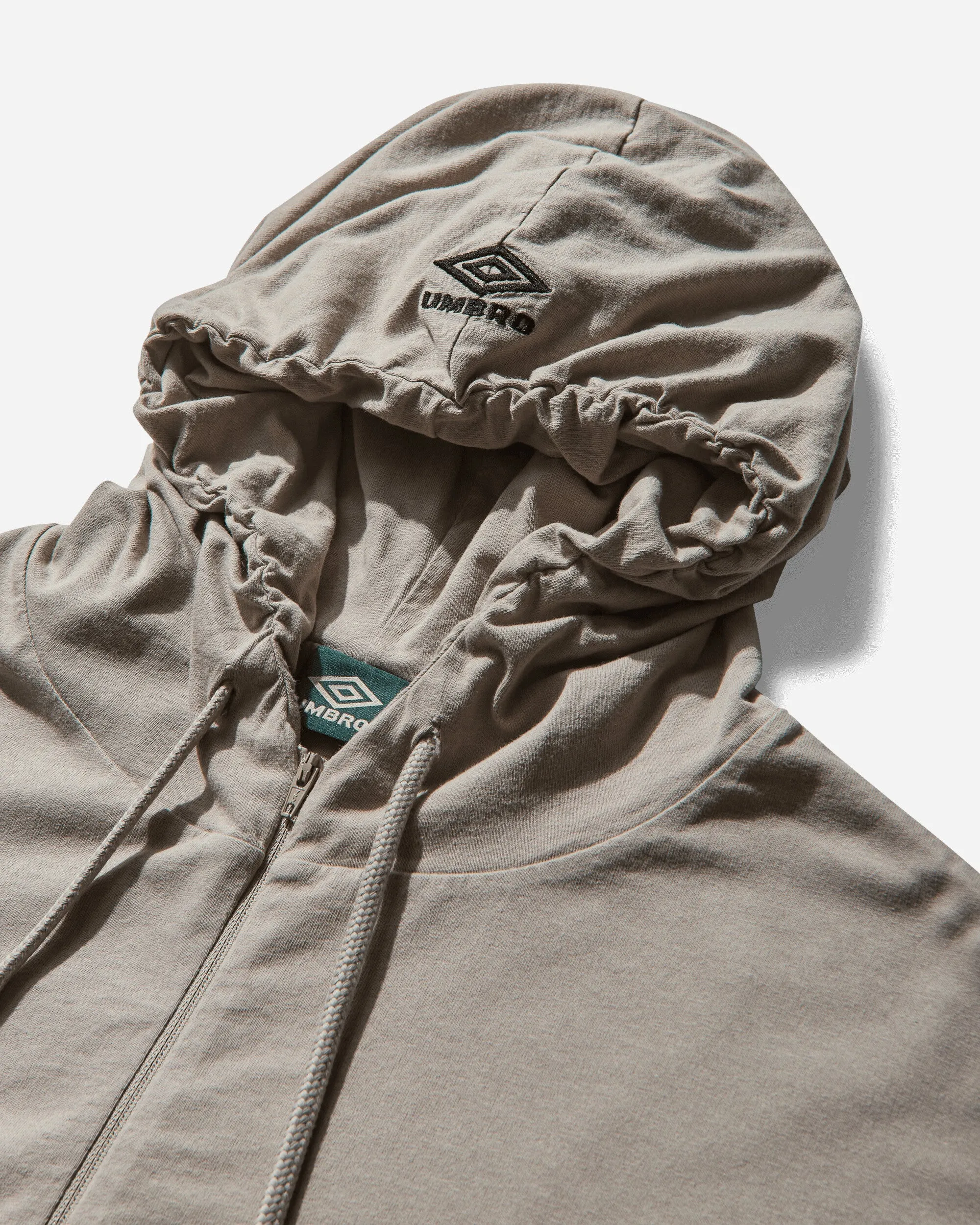 Men's Crest Jersey Zip Hoodie Taupe