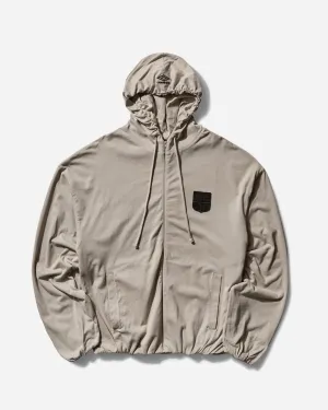 Men's Crest Jersey Zip Hoodie Taupe