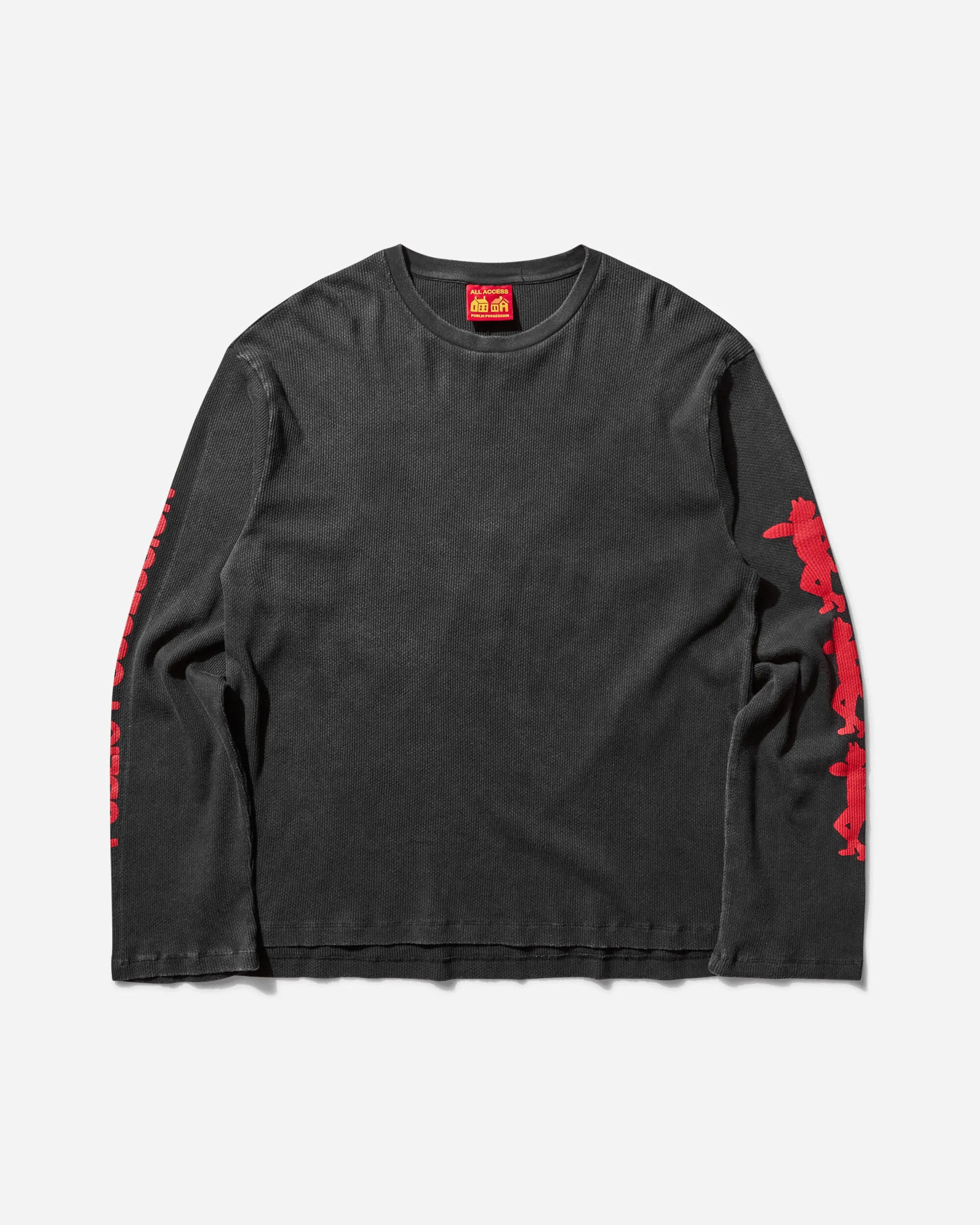 Men's Disco Devil Longsleeve T-Shirt Black Vintage Wash