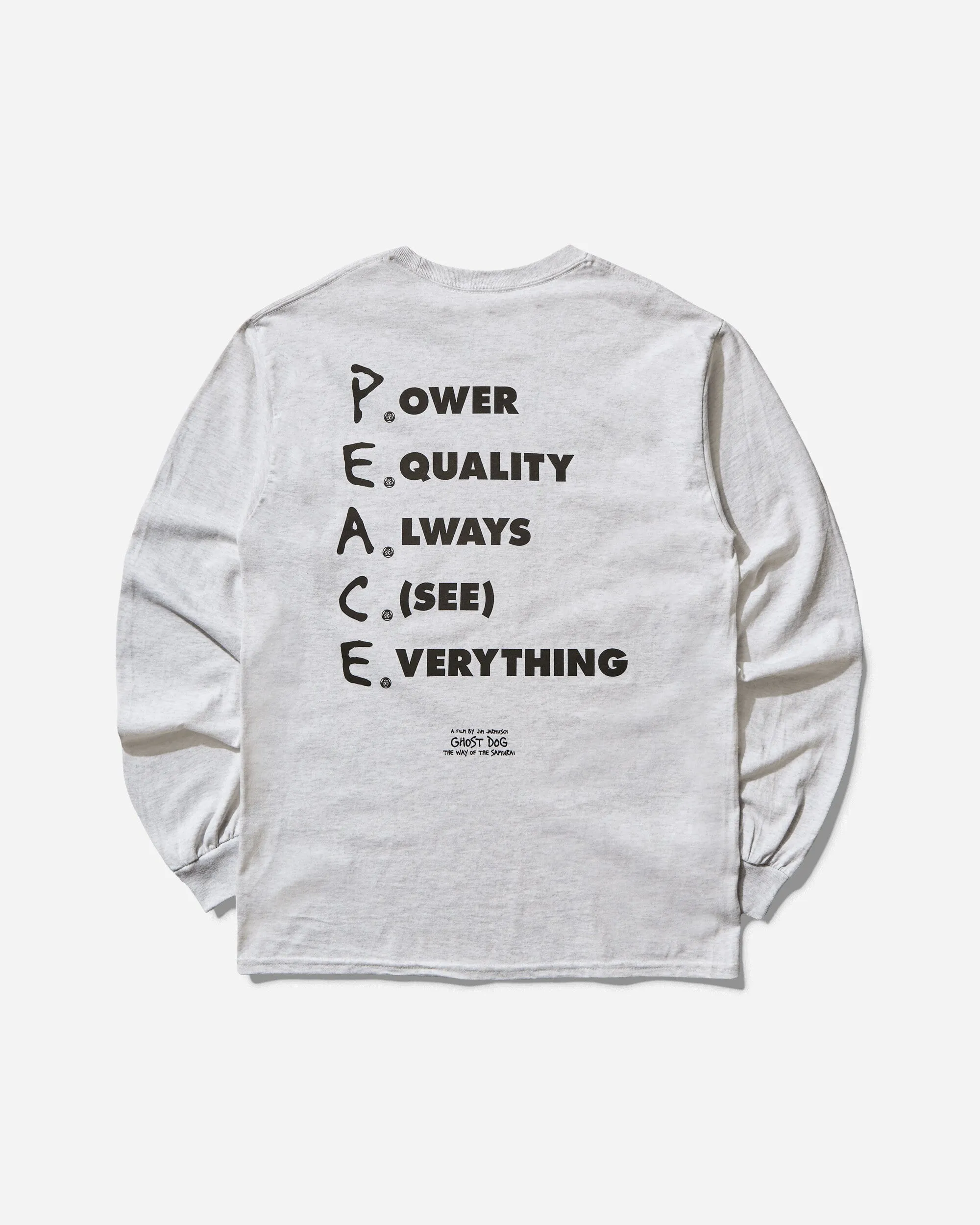 Men's Ghost Dog Dream Longsleeve T-Shirt Ash Grey