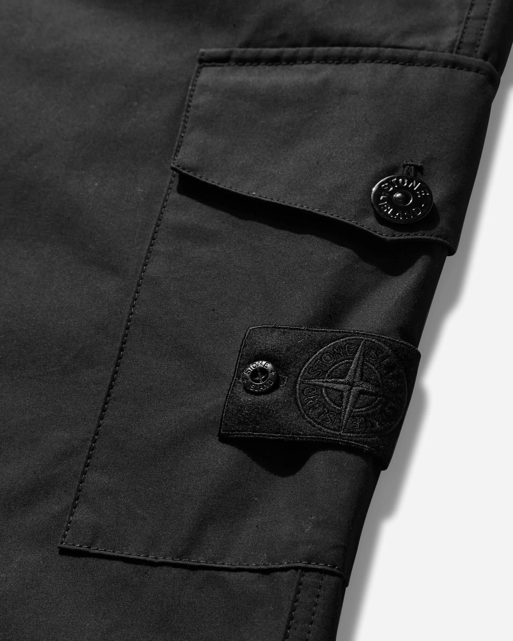 Men's Ghost Piece Weatherproof Cotton Canvas Cargo Pants Black