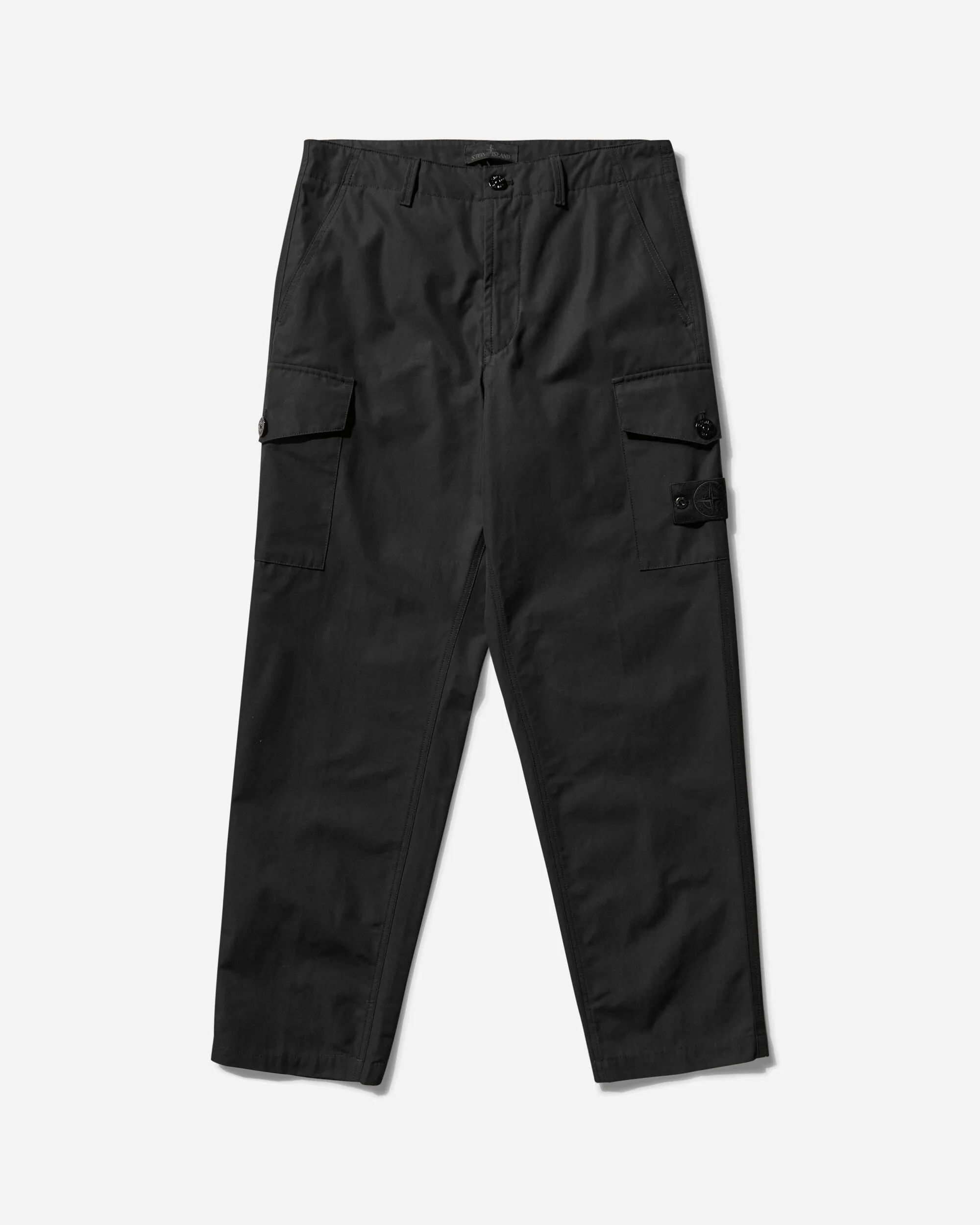 Men's Ghost Piece Weatherproof Cotton Canvas Cargo Pants Black