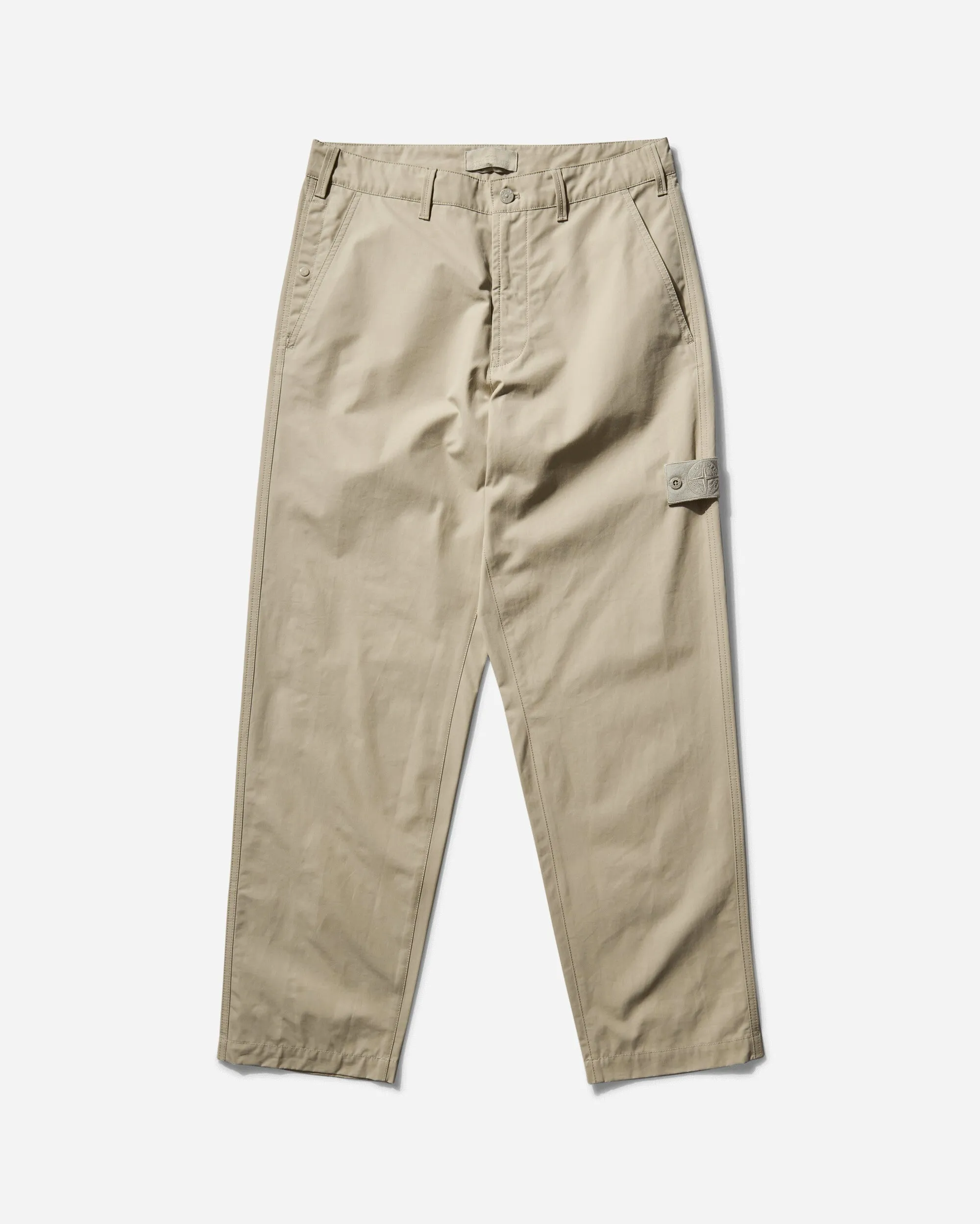 Men's Ghost Piece Weatherproof Cotton Canvas Chino Trousers Beige