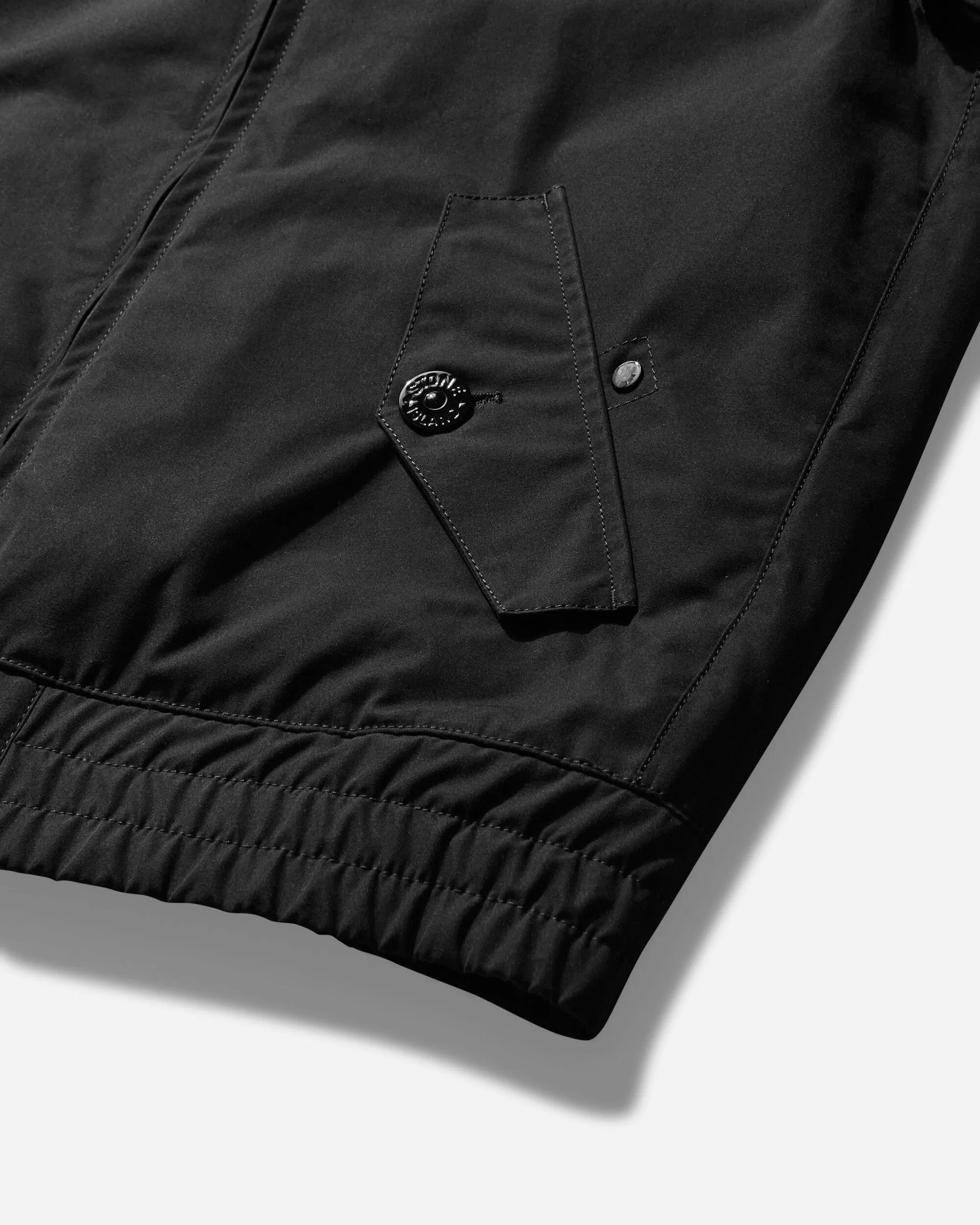 Men's Ghost Piece Weatherproof Cotton Canvas Jacket Black