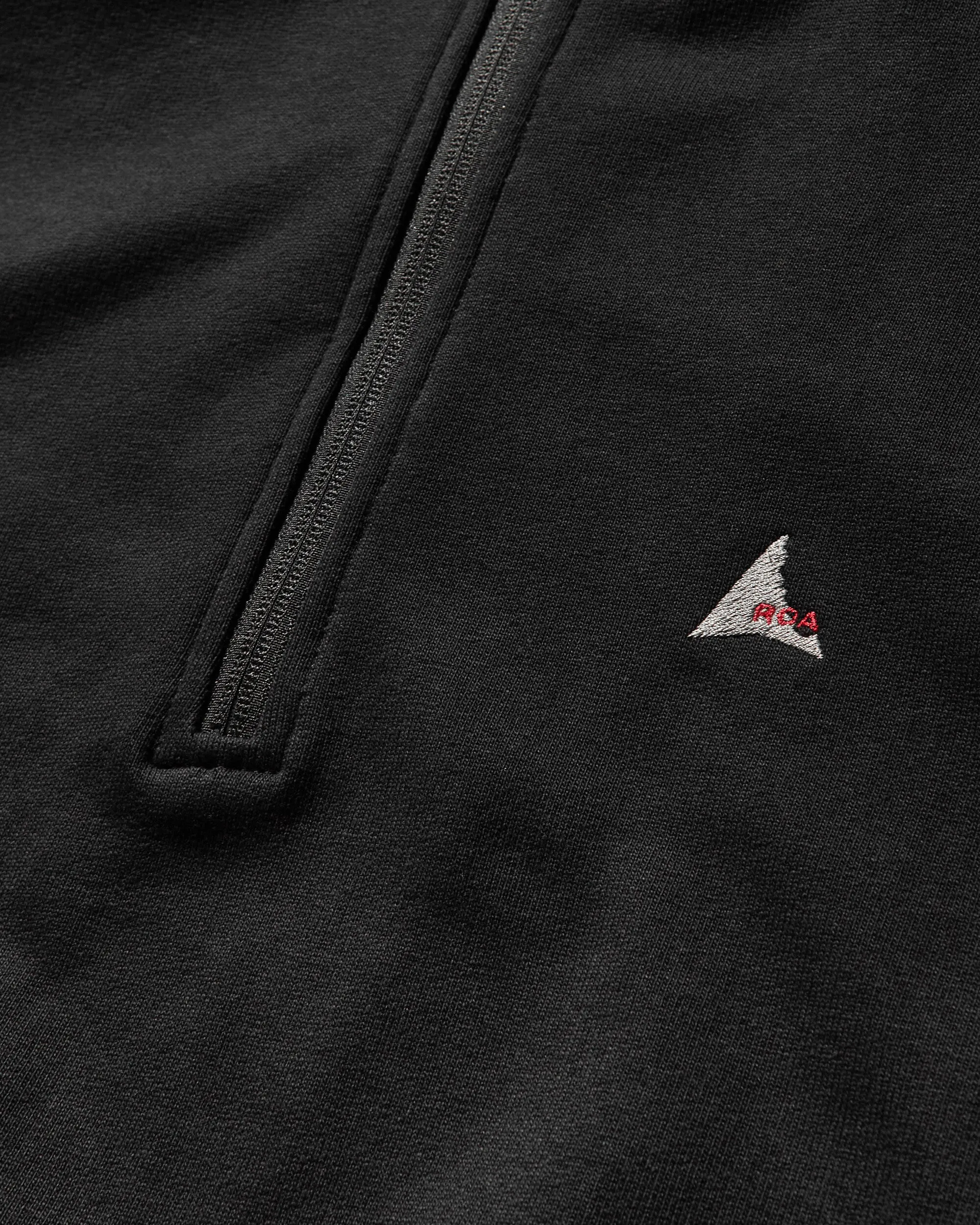 Men's Heavy Half Zip Sweatshirt Black