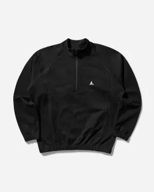 Men's Heavy Half Zip Sweatshirt Black
