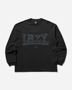 Men's Lazy Longsleeve T-Shirt Washed Black