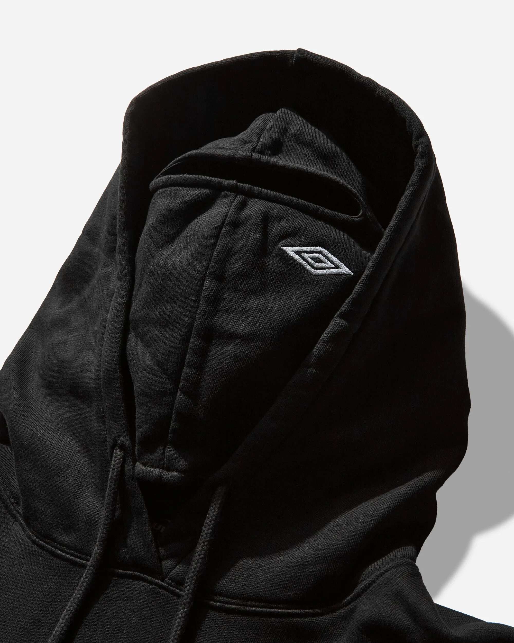 Men's Lazy Masked Hoodie Washed Black