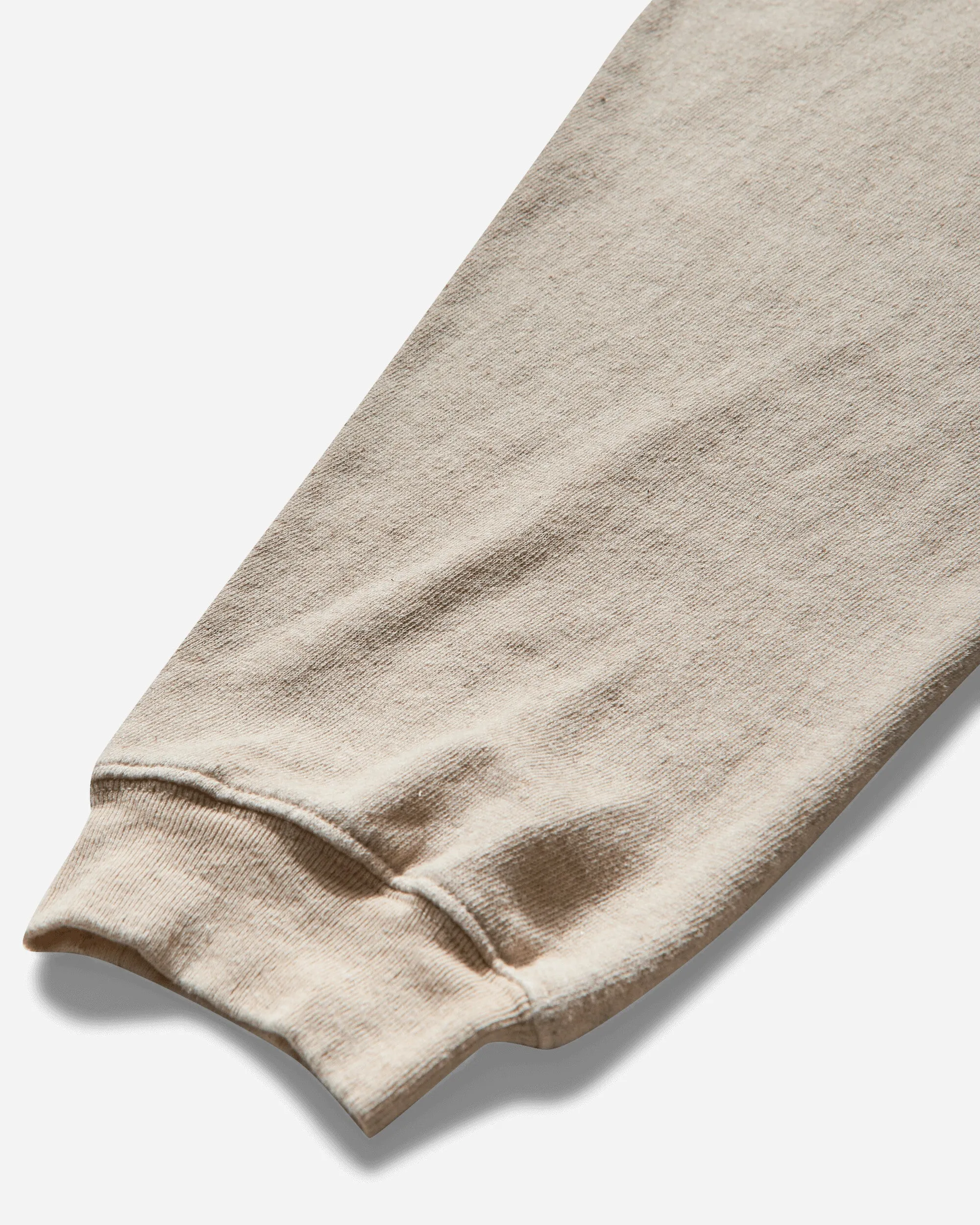 Men's Linen Gauze SWT Knit Crewneck Sweatshirt (Moneky Amigos) Ecru