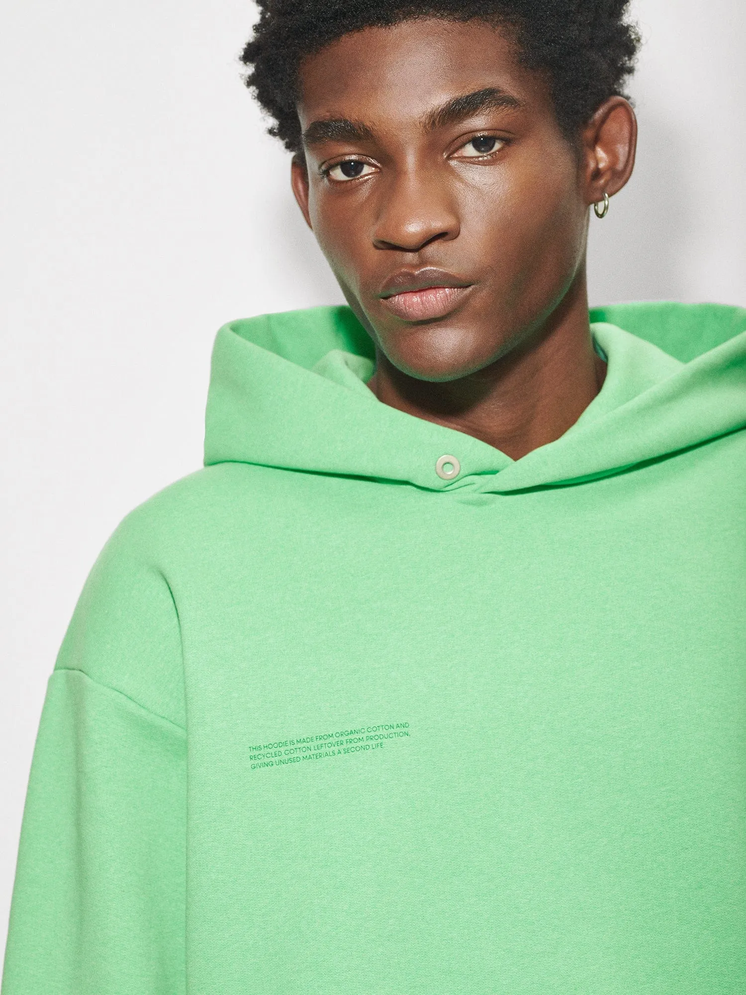 Mens Reclaimed Cotton Hoodie—reclaim jade