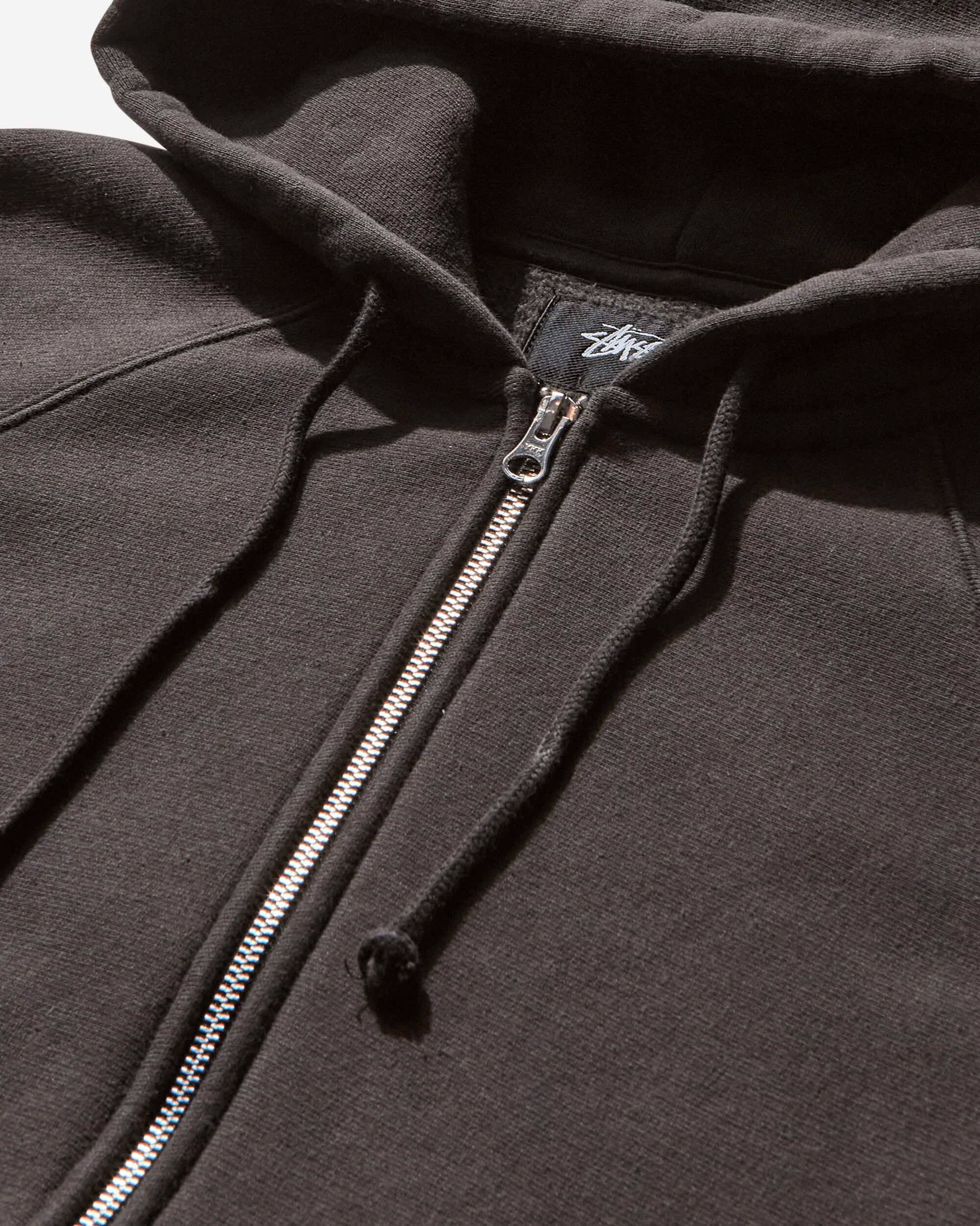Men's Relaxed Zip Hoodie Washed Black