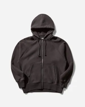 Men's Relaxed Zip Hoodie Washed Black