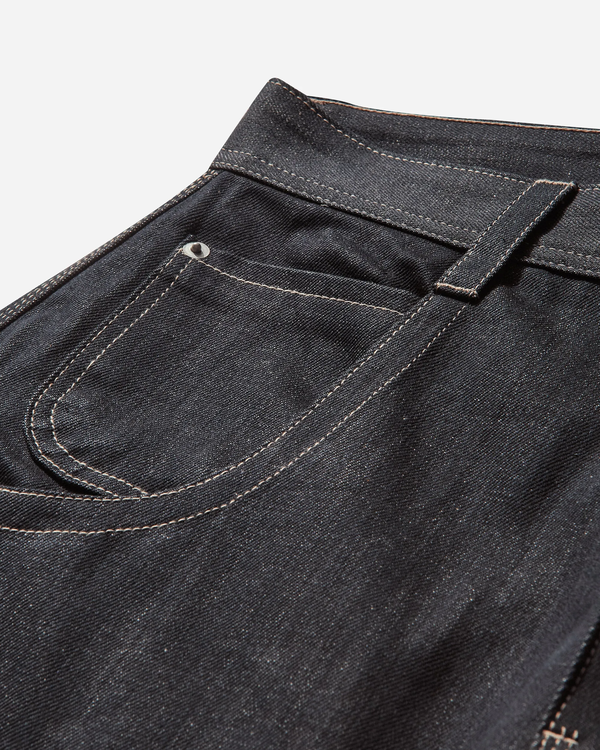 Men's Retro Baggy Denim Pants Dark Navy