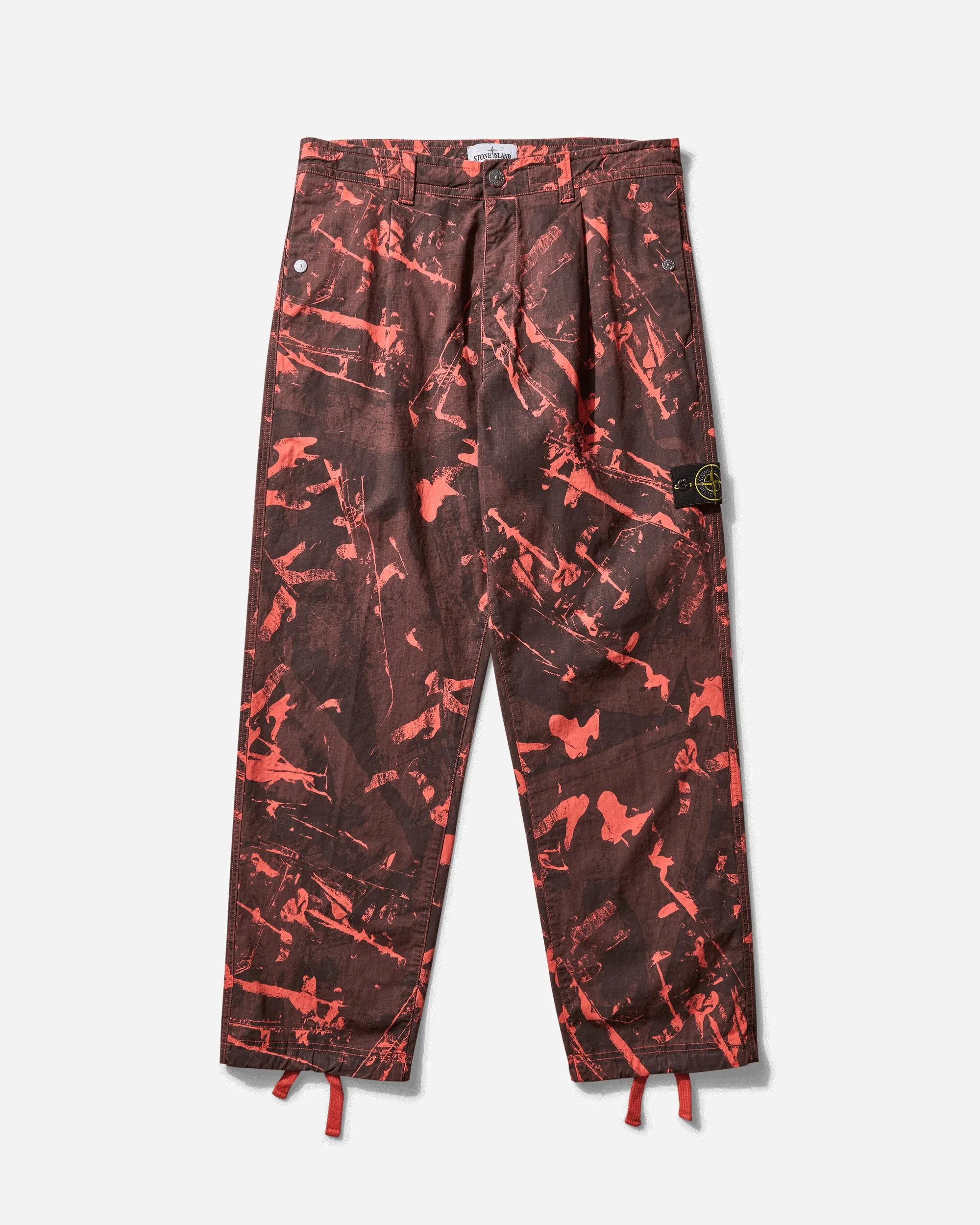 Men's Scan Camo Print Pants Black
