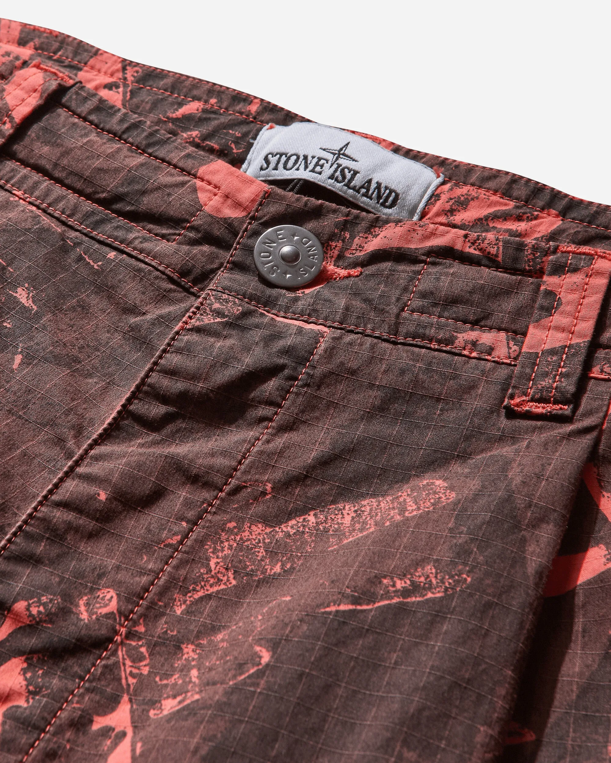 Men's Scan Camo Print Pants Black