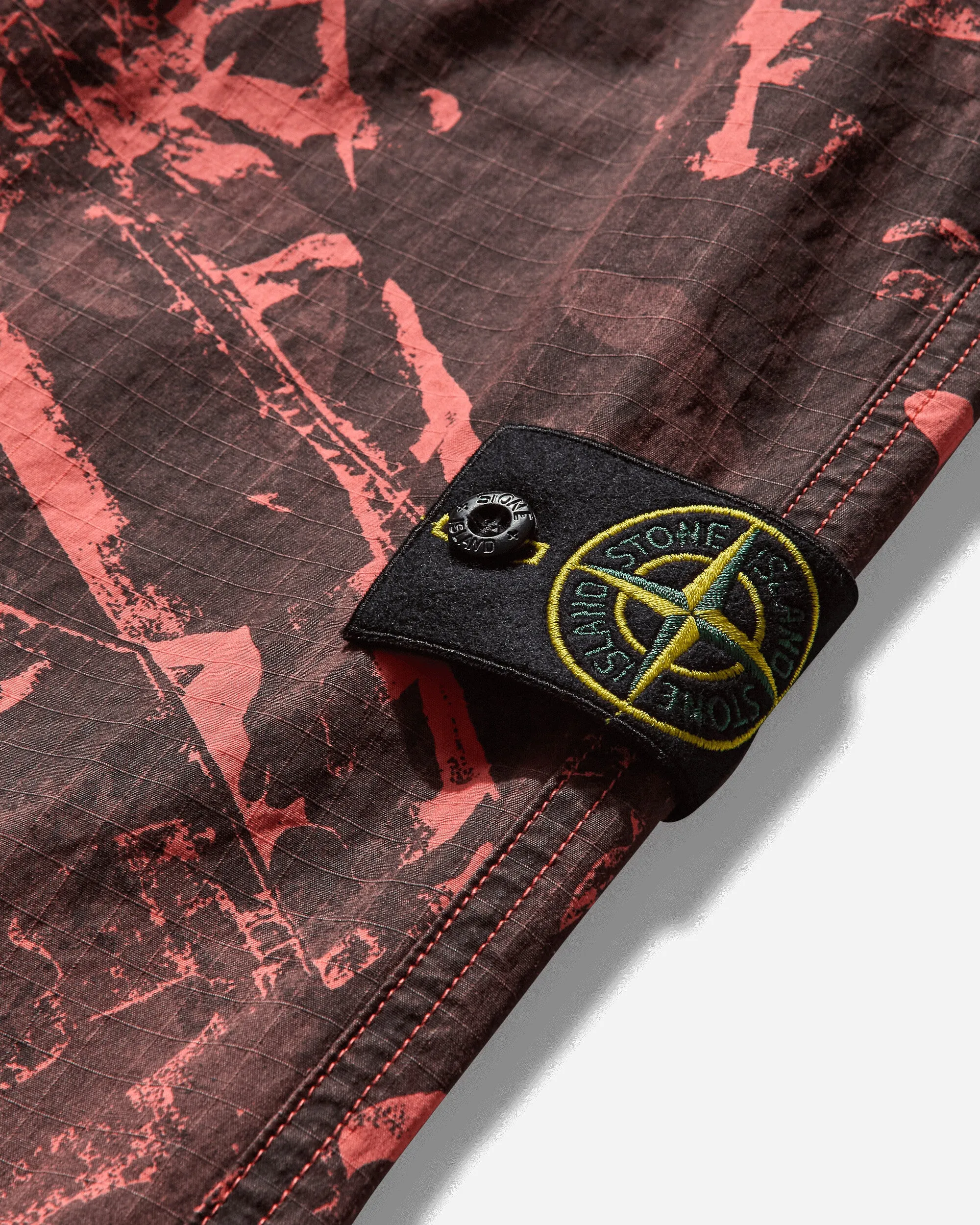 Men's Scan Camo Print Pants Black