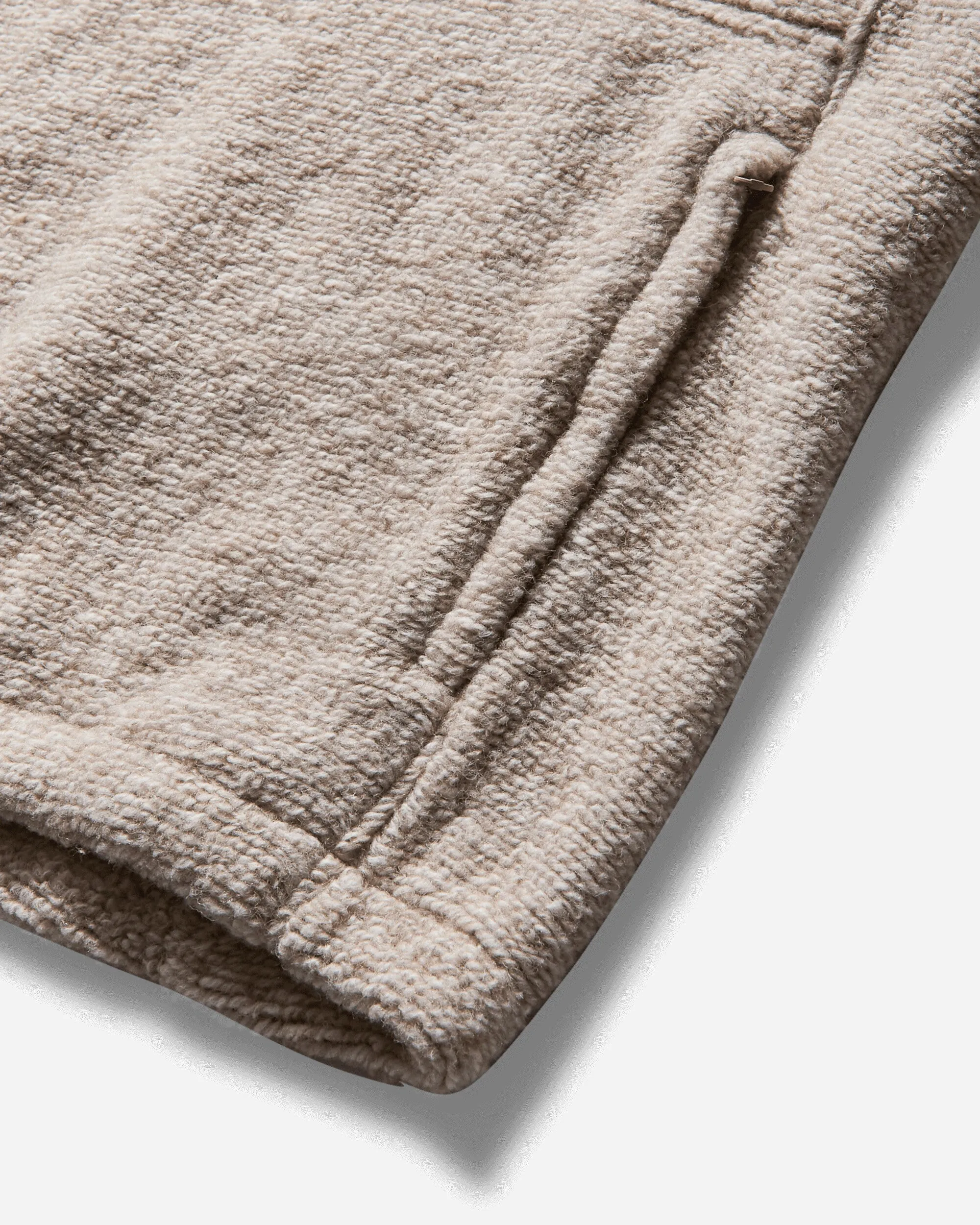 Men's Wool Blend Sherpa Mock Neck Sweater Tan