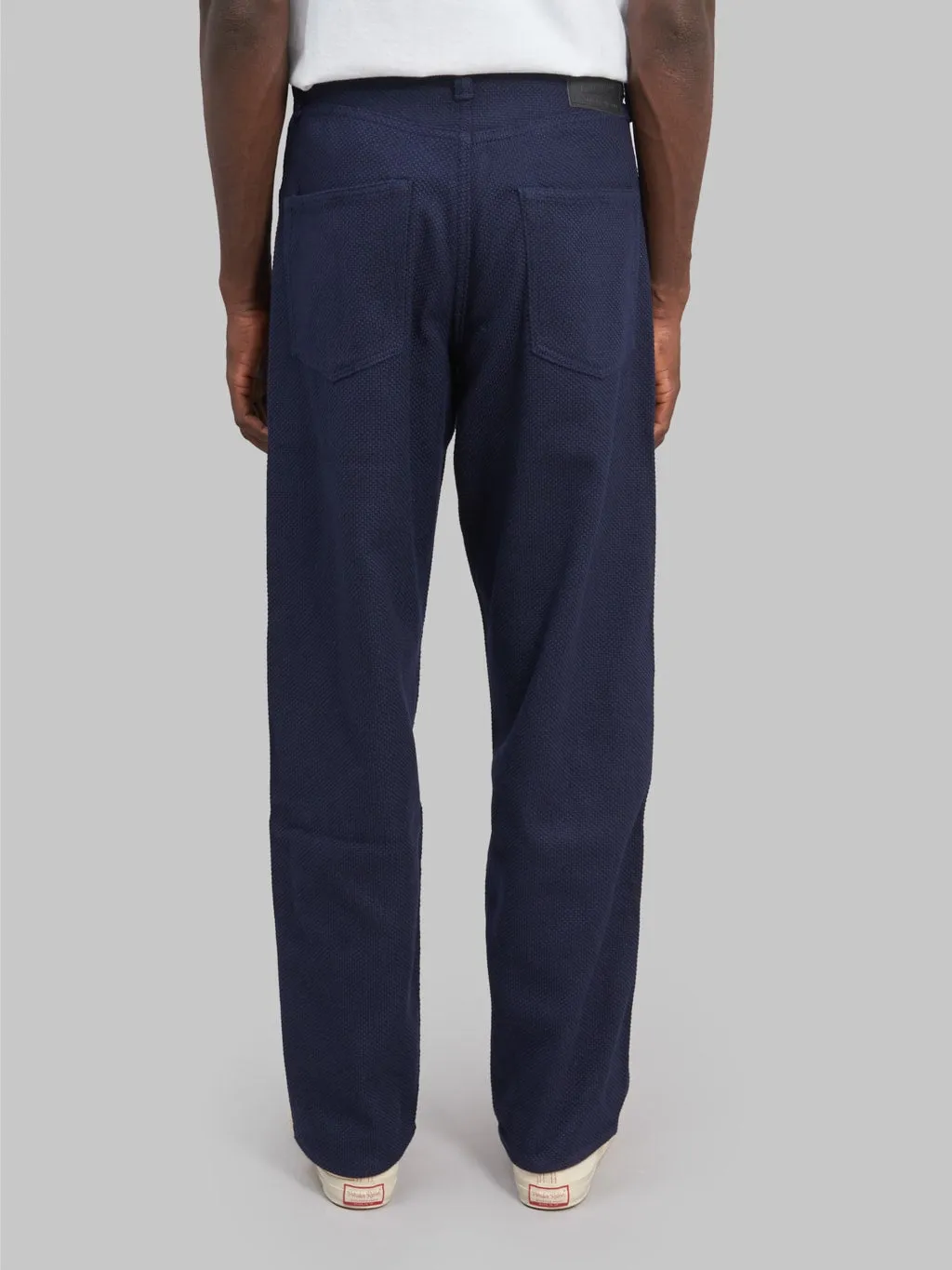 Momotaro MXPT1204 Nylon Sashiko Wide Tapered Jeans