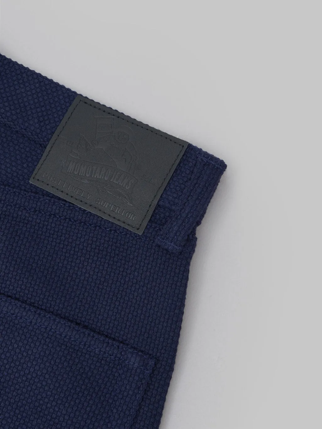 Momotaro MXPT1204 Nylon Sashiko Wide Tapered Jeans