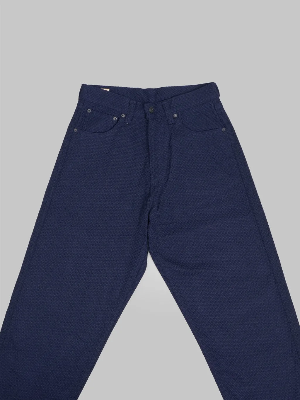 Momotaro MXPT1204 Nylon Sashiko Wide Tapered Jeans