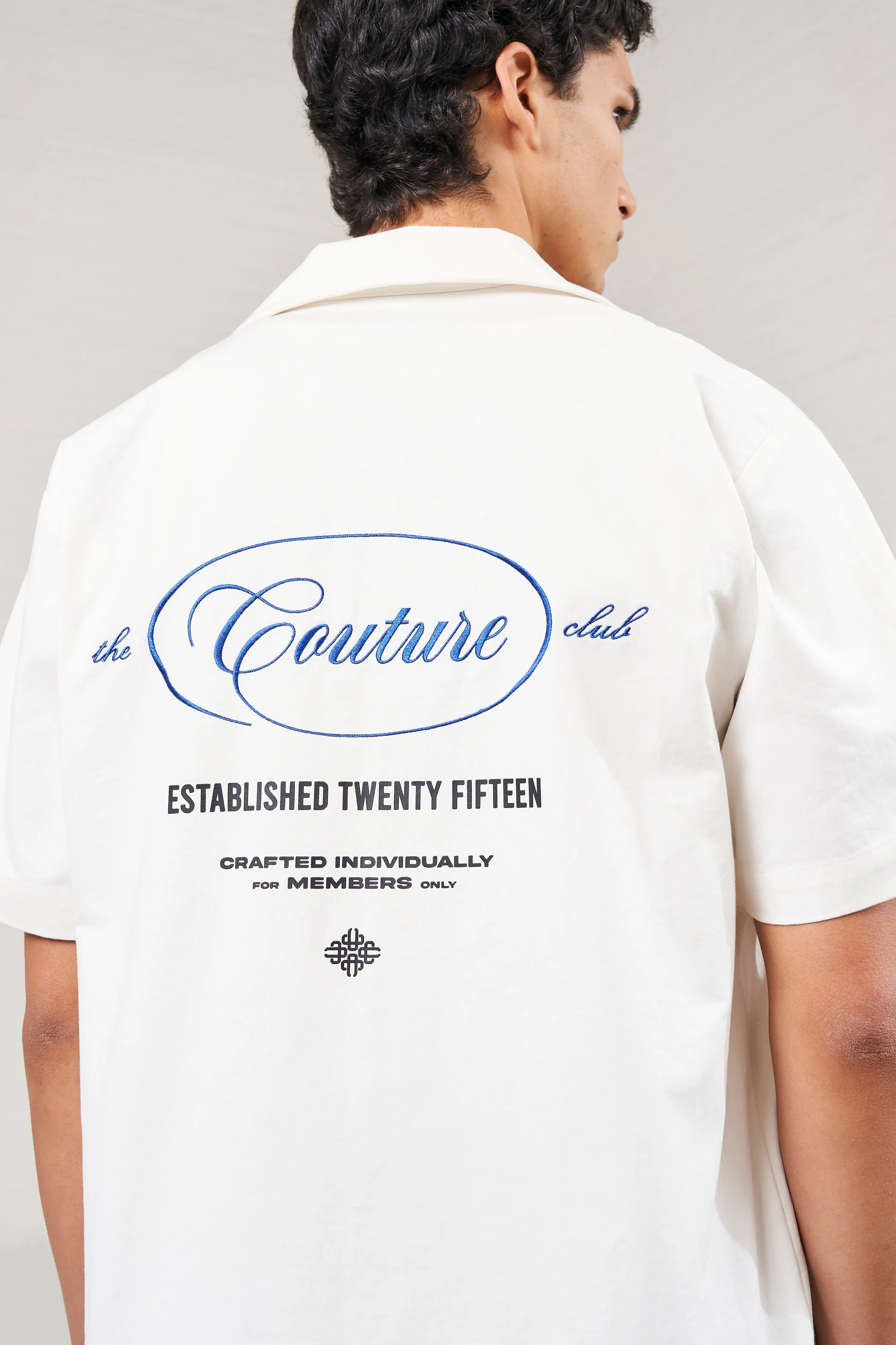 MULTI GRAPHIC MEMBERS ONLY SHIRT - OFF WHITE