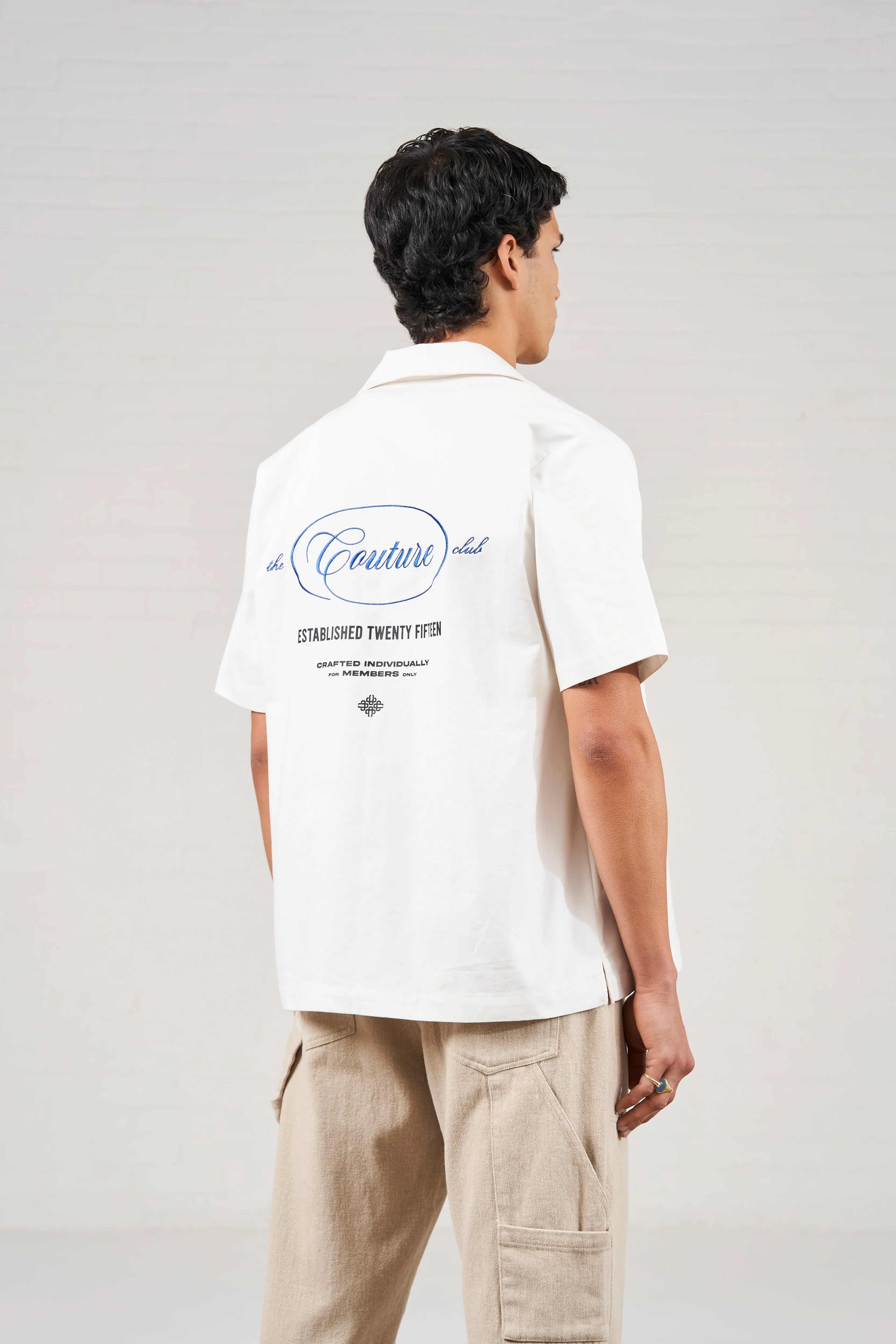 MULTI GRAPHIC MEMBERS ONLY SHIRT - OFF WHITE
