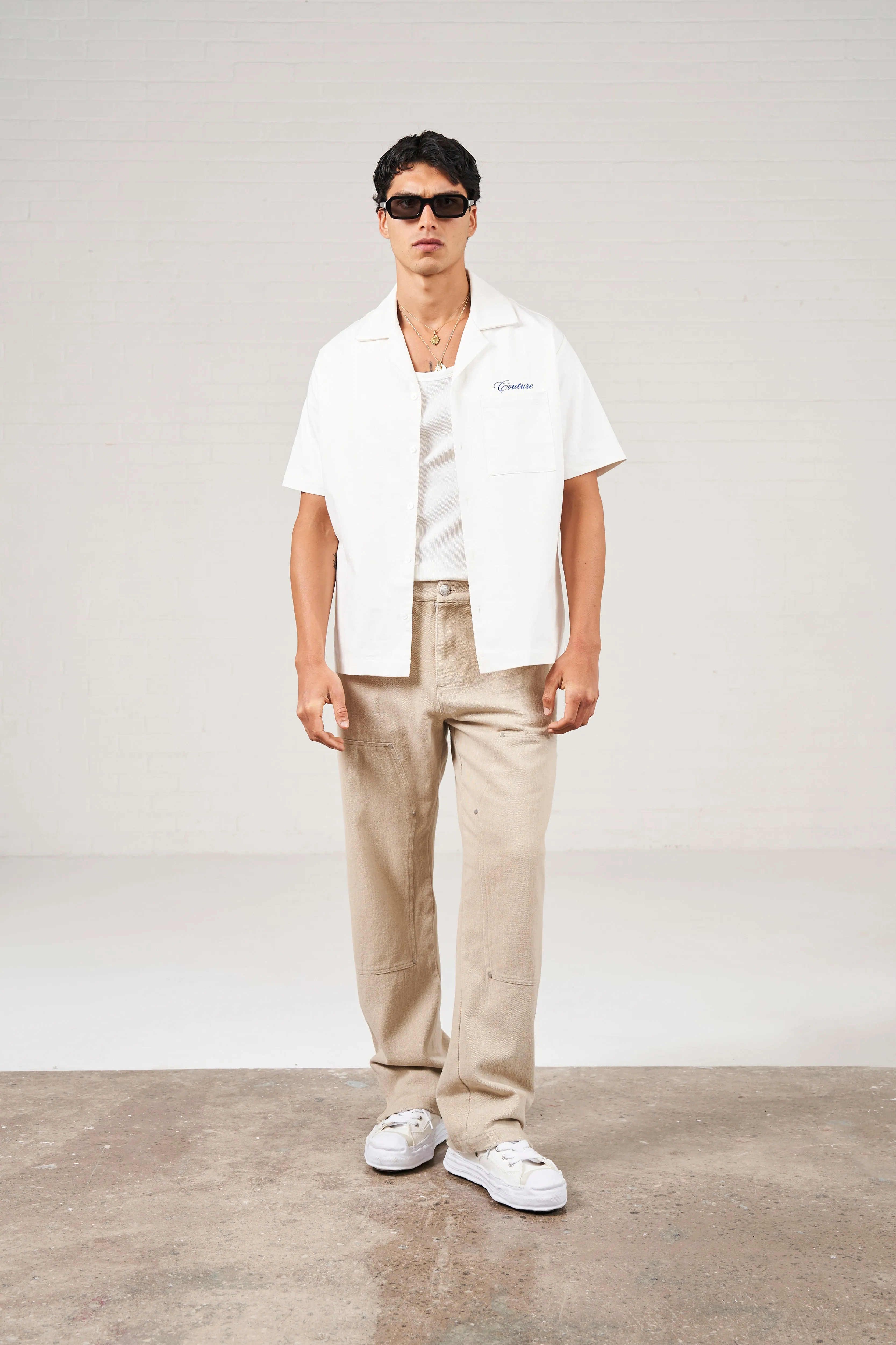 MULTI GRAPHIC MEMBERS ONLY SHIRT - OFF WHITE