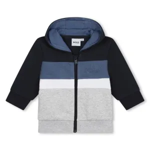 Multicolor Hooded Zip Up