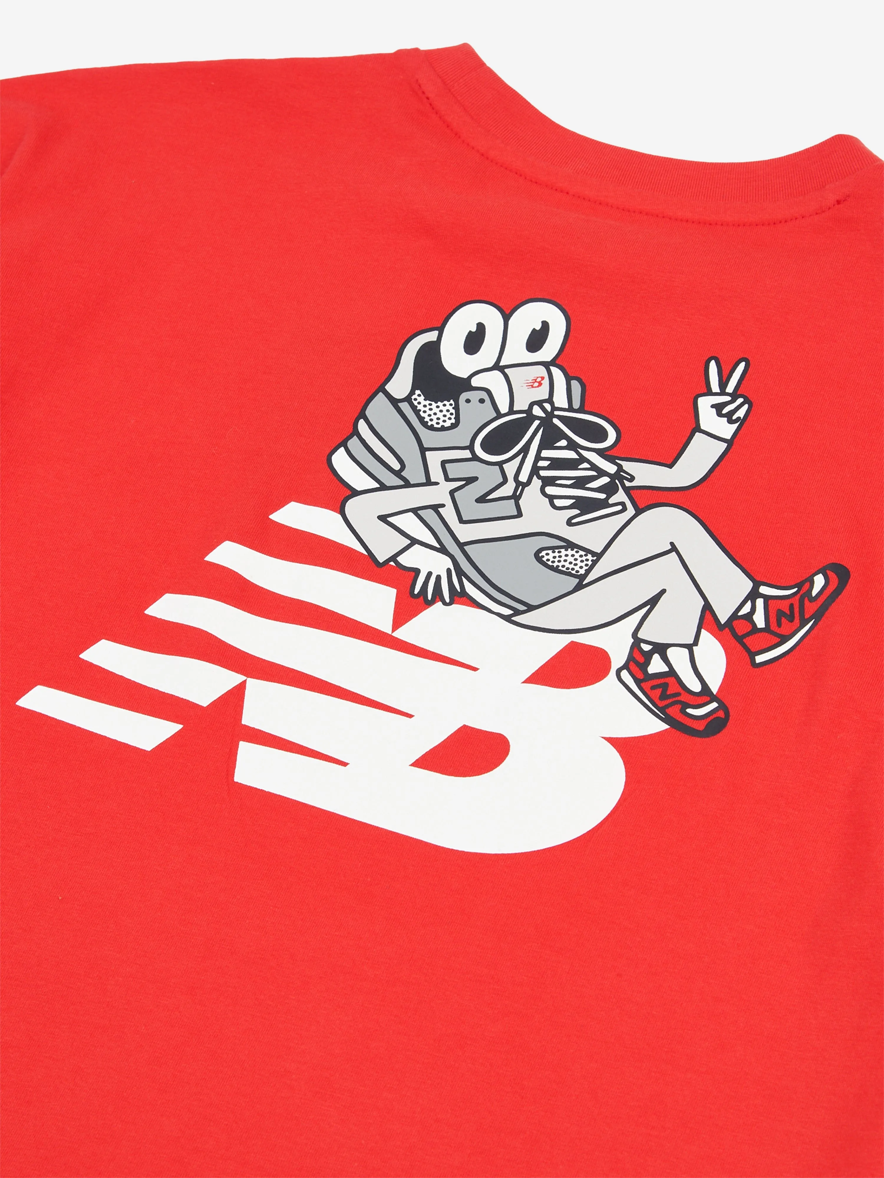 New Balance Boys Sneaker Guy Back Graphic T-Shirt in Red