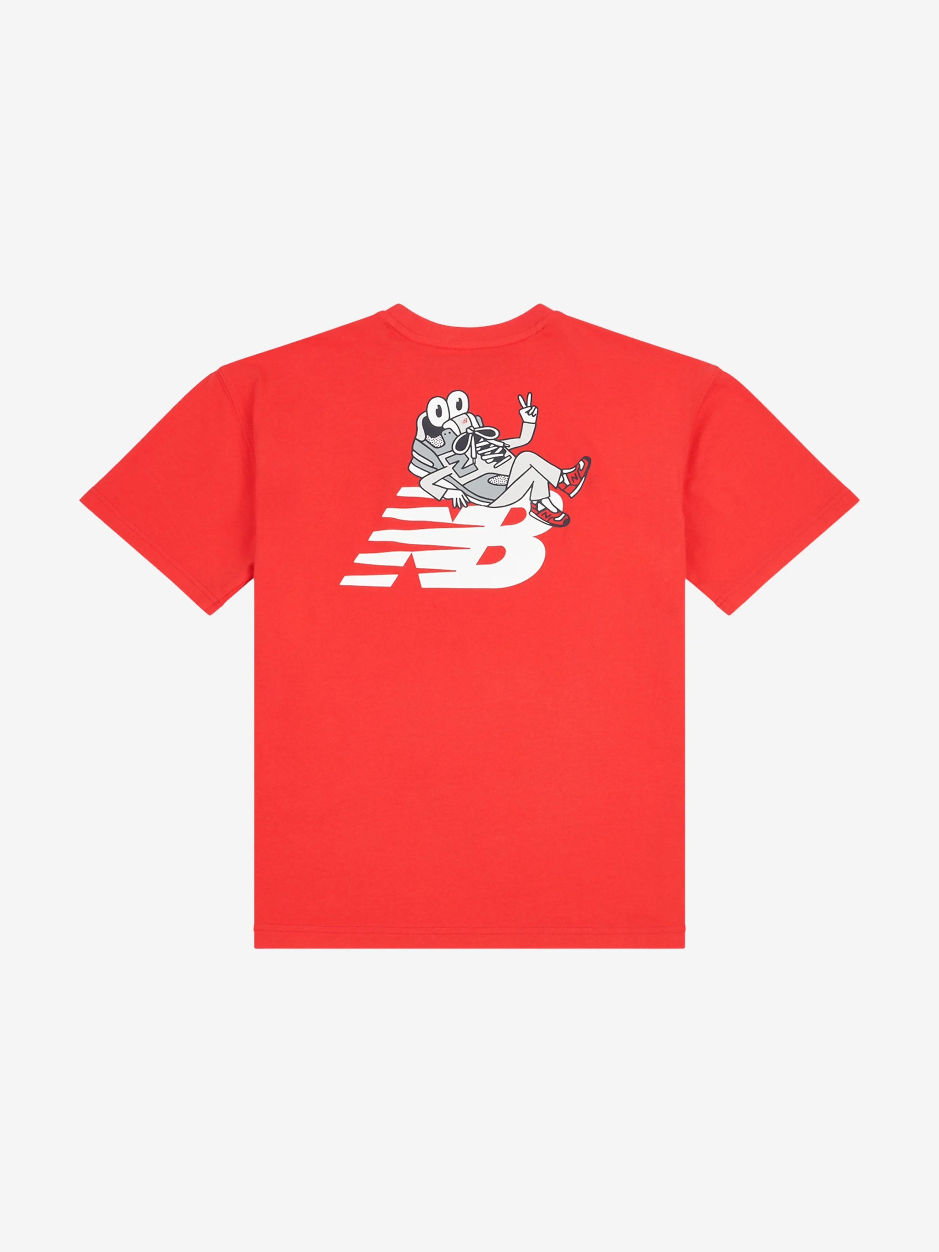 New Balance Boys Sneaker Guy Back Graphic T-Shirt in Red