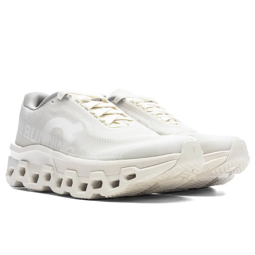 On x INVINCIBLE Women's Cloudmonster 2 'Deconstructed Perfection' - Ivory/White