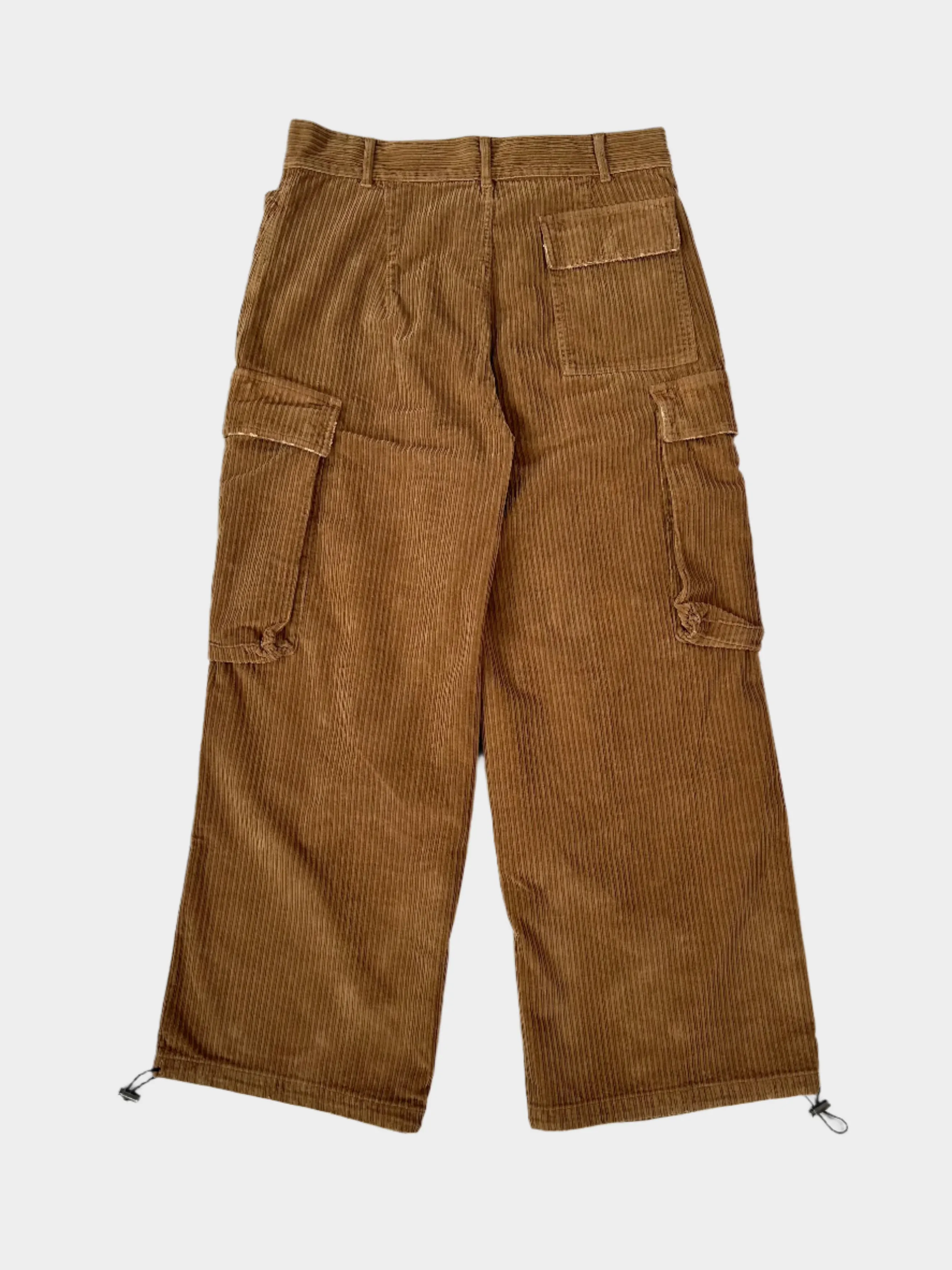 Pantaloni Cargo In Velluto A Coste