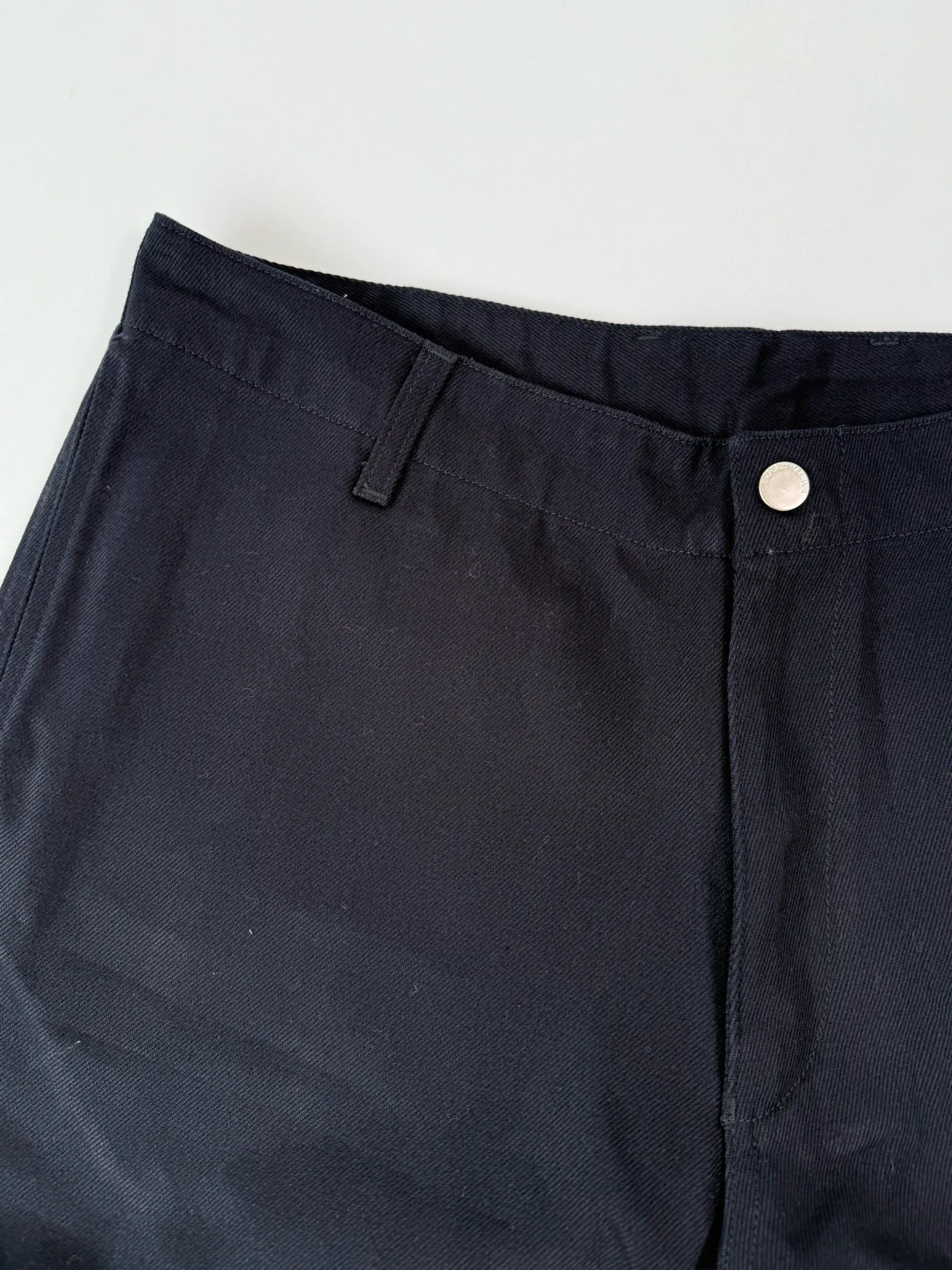 Pantaloni In Denim Blu Notte Gamba Dritta