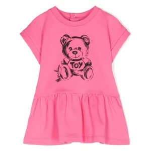 Pink Bear Graphic Dress