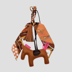 Pony Bag Charm Brown