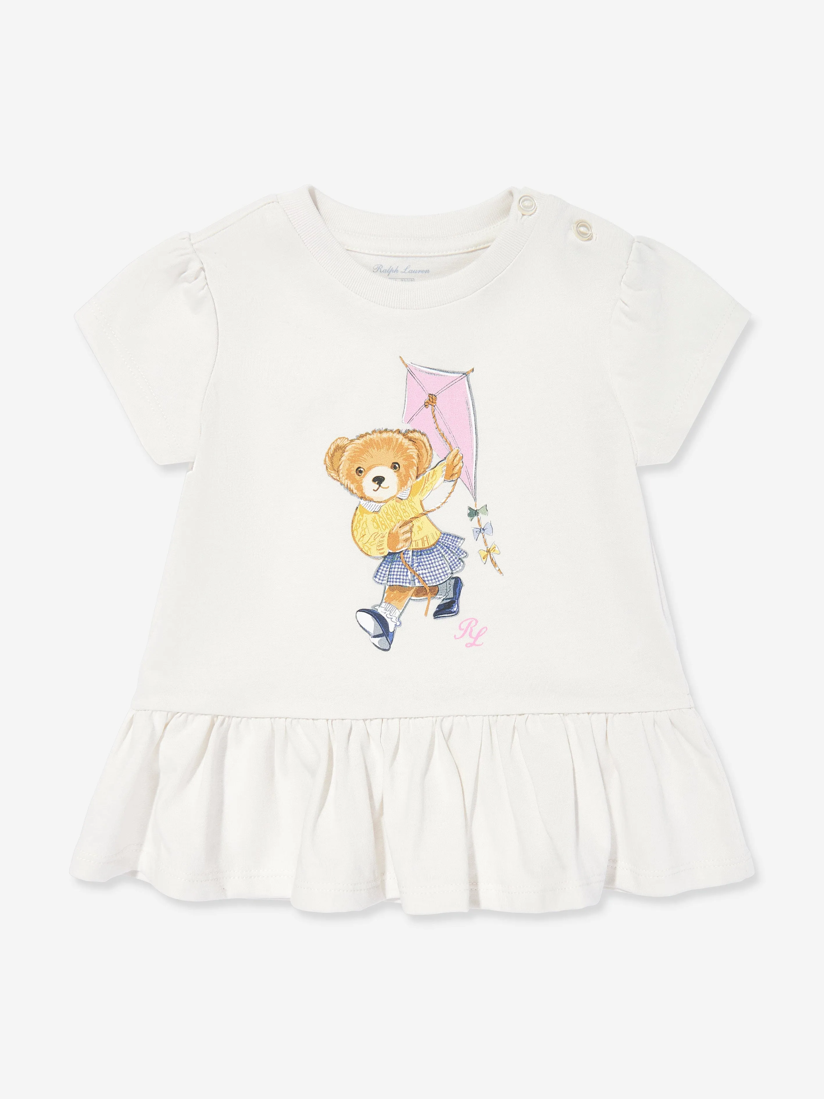 Ralph Lauren Baby Girls T-Shirt and Shorts Set in Blue
