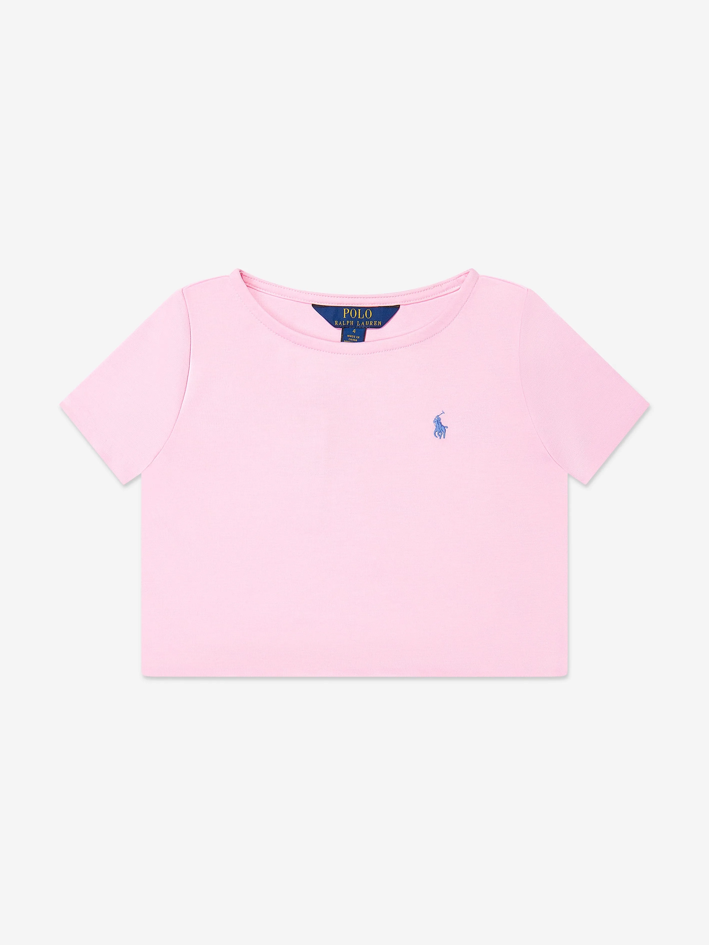 Ralph Lauren Girls T-Shirt and Skirt Set in Pink