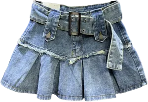 Retro Short Denim Skirt