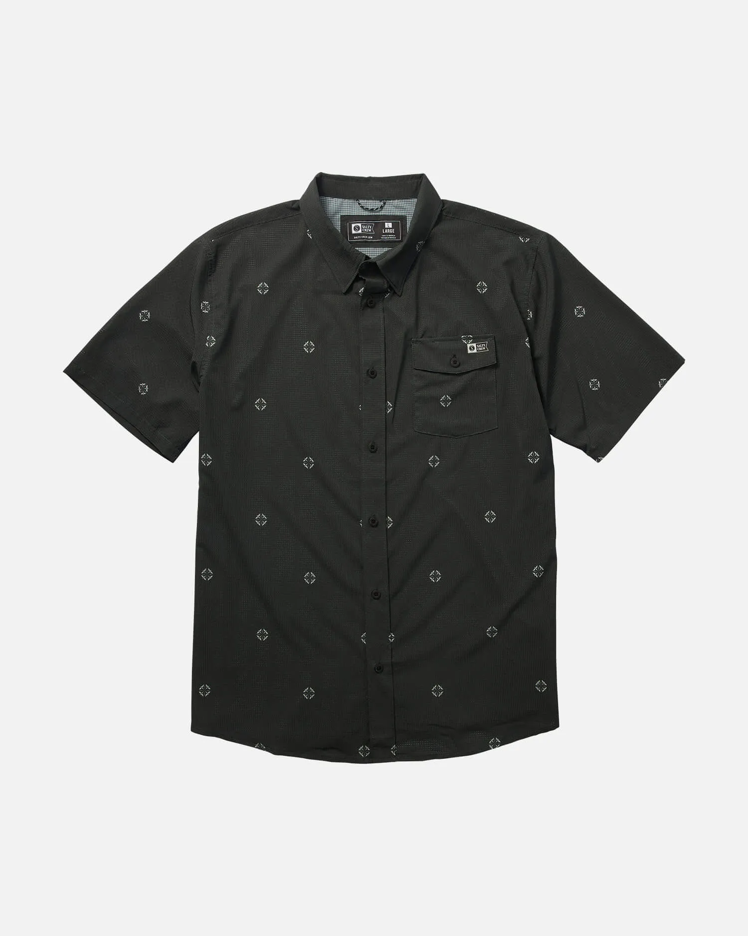 Sailfin Ss Perf Woven - Black