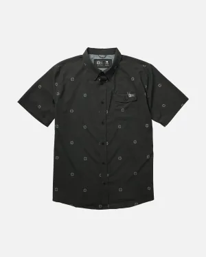 Sailfin Ss Perf Woven - Black
