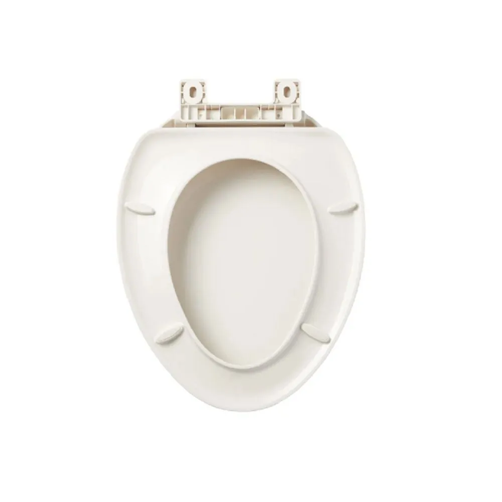 Signature Hardware 447334 Elongated Closed-Front Toilet Seat And Lid with Soft Close and Quick Release, White