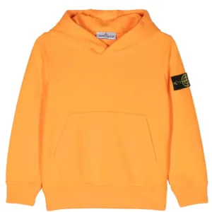 Stone Island Junior Orange Hoodie